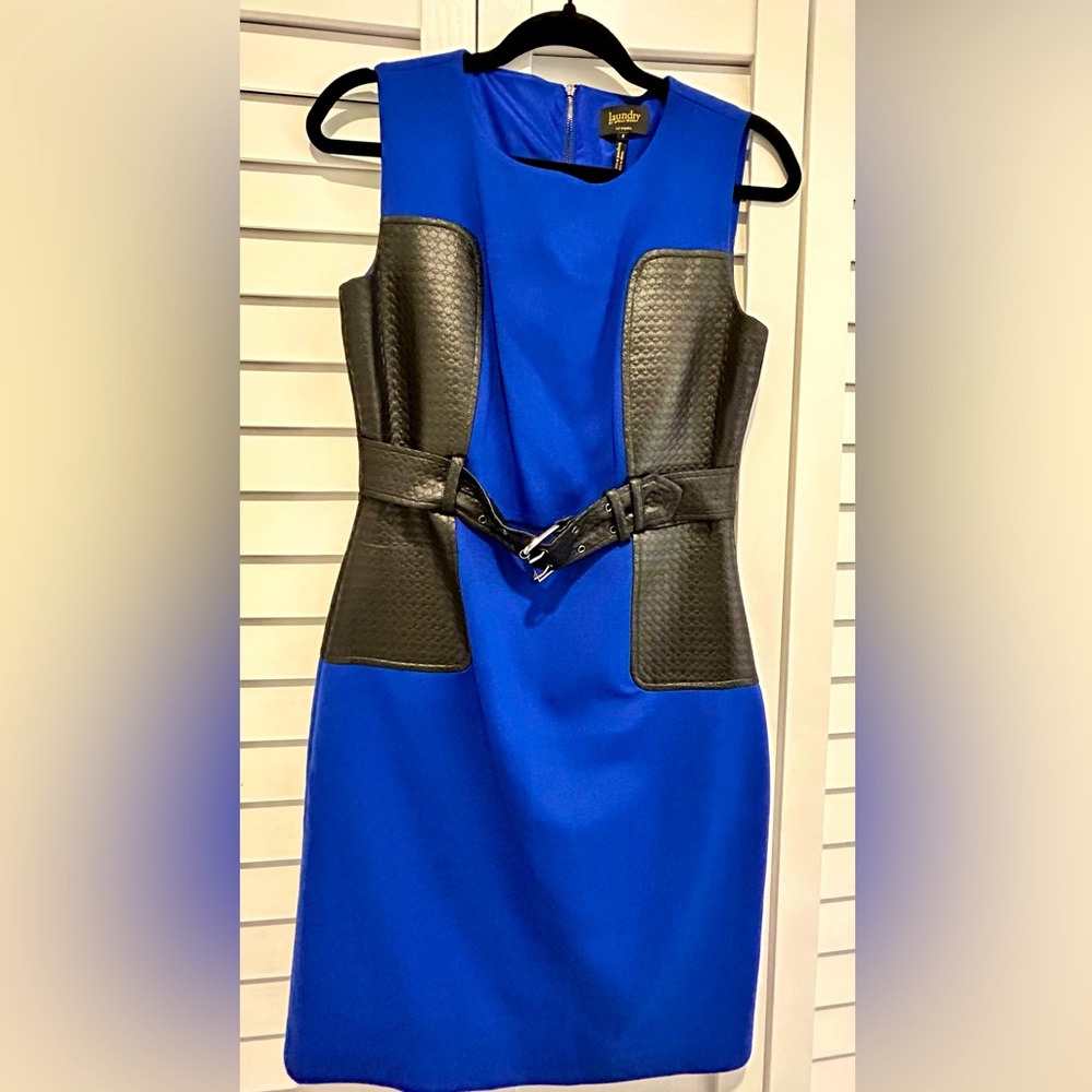 Royal blue dress laundry by Shelli Segal